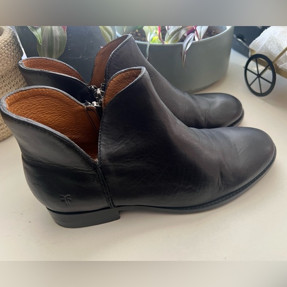 Shoes - Women’s Frye Black Leather Ankle Boots